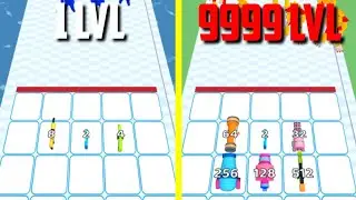 MAX LEVEL in Merge Gun Run Game (Part 1) 