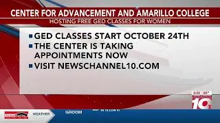 VIDEO: Center for Advancement enrolling women for free GED classes through Thursday