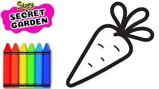 How to draw Fruits and Vegetables - Story: SECRET GARDEN - Bee Art TV