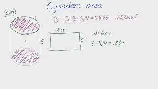 Åk 9 - Adam - Geometri - Cylindrars area