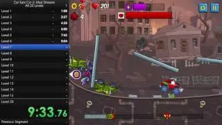 Car Eats Car 2 All 20 Levels Speedrun in 