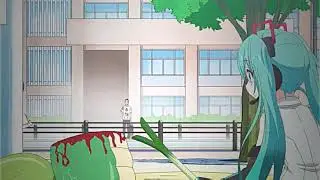 Tsun Tsun #hatsunemiku anime - jashin-chan dropkick X