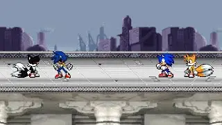 SSF2 Mod Battle: Sonic.exe and Tails.exe Vs Sonic and Tails (remake)