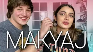 ERKEK KANKAM BANA MAKYAJ YAPIYOR