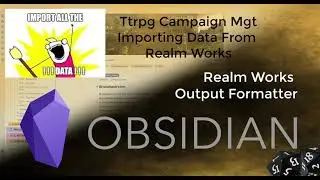 Obsidian - Import Data From Realm Works