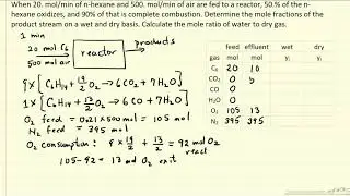 Calculate Mole Fractions on Wet and Dry Basis