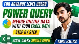 Power Query In Excel(Hindi),How to Merge Multiple Data In Excel.(Full Details Step by Step)