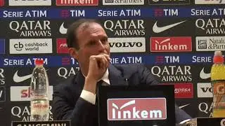 Massimiliano Allegri e il cavallo Minnesota (conferenza stampa)