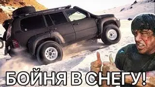 Бойня в снегу! Приносим в жертву джипы. Плато Ассы зимой 2019. Крузаки, патрули и все-все-все