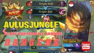 Damage Aulus Build top Global sampai 2x triple Kill | #mobilelegends #aulusmobilelegends #shortvideo