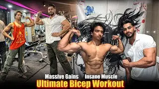 G Faad Biceps Workout ft. Sahil Fitness 🔥😈