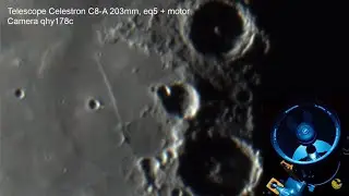 MOON ONLINE Telescope Zoom! Luna Місяць через телескоп. 29.06.23 Частина 1