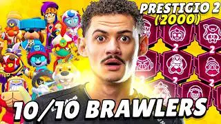 I got Prestige 2 in 10 Brawlers, climbing to 300,000 trophies! Episode 7 170k!