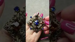⚜️Брошь-орден на филиграни в винтажном стиле.Авторская работа #shorts#брошинафилиграни