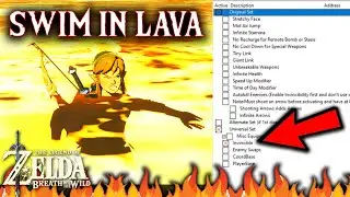 CHEATS I made for BOTW | SWIM IN LAVA HACK and MORE | CEMU Breath Of The Wild Cheat Engine