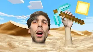 I SURVIVED 24 HOURS IN THE MINECRAFT DESERT!!
