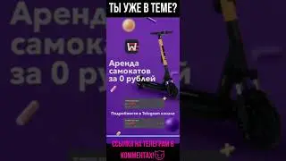 Аренда самокатов за 0😈