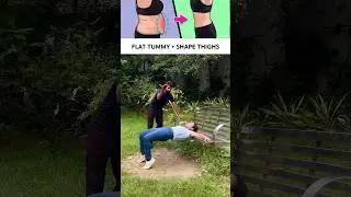 Flat Tummy & Lose Belly Fat / Yoga for belly fat / Shape Thighs & Glutes / Weight loss / #ytshorts