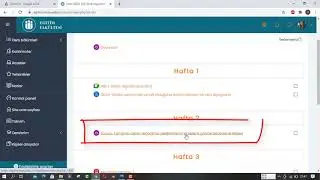 7. Moodle Forum veya Tartışmaya Nasıl Yanıt Verilir?