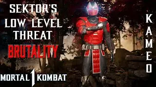 Mortal Kombat 1 Sektor's (Kameo) Low Level Threat Brutality
