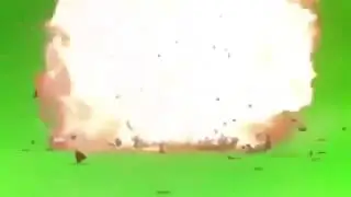 Футаж / Footage  Взрыв на зелёном фоне