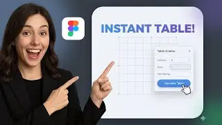 ⚡ Create Tables Instantly in Figma! | Table Creator Plugin 