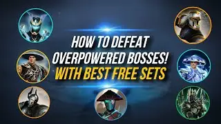 Best Free Sets Vs Overpowered Bosses!(HARD MODE)🥵 - Shadow Fight 3
