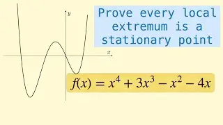 Second Order Derivatives & Stationary Points (and Fermat's Theorem?)