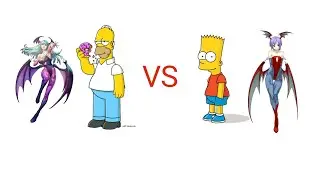 mugen Homer Simpson/morrigan vs Bart Simpson/Lilith