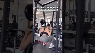 SMITH MACHINE SQUAT: Set Up / Proper Form - Glutes Focused ✅ 