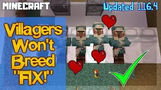 Villagers Won't Breed! FIX 1.16.4 MINECRAFT Updated