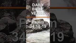 Psalm 34:18-19 | Daily Bible Verse | #shorts