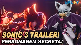 SONIC 3 O FILME (TRAILER) | SHADOW E ROUGE!!!