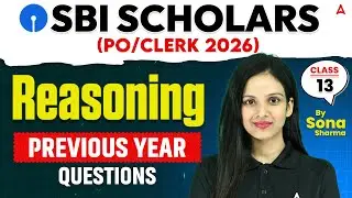 SBI PO 2026 | SBI Clerk 2026 | Reasoning Previous Year Questions #13 | By Sona Sharma
