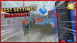 Best Headshot  settings new apdate ⚙️ HUD+ Sensivity ⚡ garena smart❤️Free Fire SmartGaga 💪