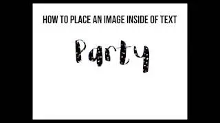 How to Place an Image Inside of Text