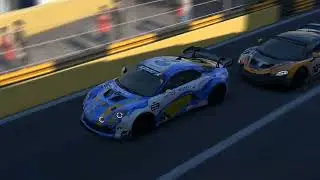 GT4 Macau circuit brutal last lap Alpine A110 vs Mercedes SL vs. McLaren--  Raceroom