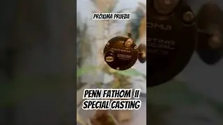 Surfcasting reel. Lanzar lejos. Péndulo. Penn fathom II special casting 15sdcs #reel #surfcasting