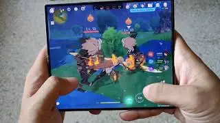 Samsung Galaxy Z Fold 6 Genshin Impact gameplay: Immersive smooth gameplay with large display