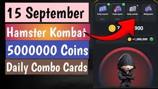 15 September Hamster Kombat daily Combo Cards Today || 5M coins