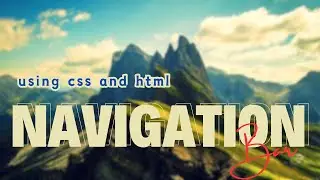 EASIEST CODE FOR A NAVIGATION BAR |  USING | HTML & CSS ONLY| #coding #HTML #css   #webdevelopment