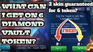LET'S TRY DIAMOND VAULT EVENT WITH 6 TOKEN ONLY | MOBILE LEGENDS