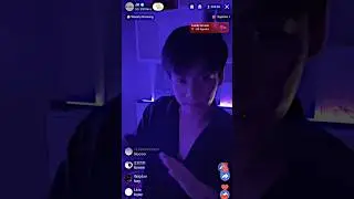 jk doing super shy dance on his live jk on his live....💜💜