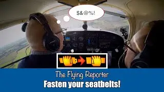 Flying a light aircraft in turbulent conditions