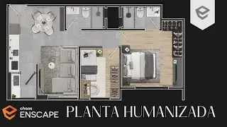 #enscape PLANTA HUMANIZADA NO ENSCAPE