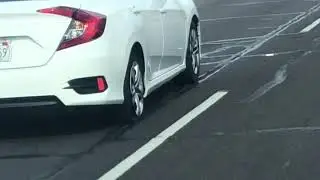 Flat tire ain’t no problem! Who needs rims 😂