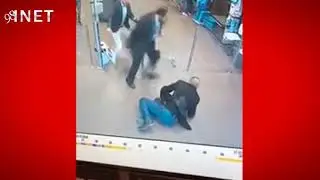 The moment of the thief being caught