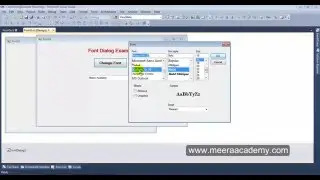 Font Dialog windows application in asp.net
