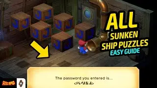 EASY GUIDE: ALL Sunken Ship Puzzles and Cellar Password in Super Mario RPG?