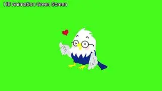 Owl Animation Green Screen